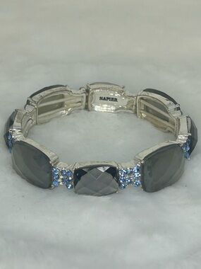 NAPIER SHADES OF BLUE STRETCH BRACELET